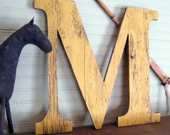 Large Wooden Letters 18" Letter Capitol Display Wall Letters Oversized Dorm Decor Wedding Back to School