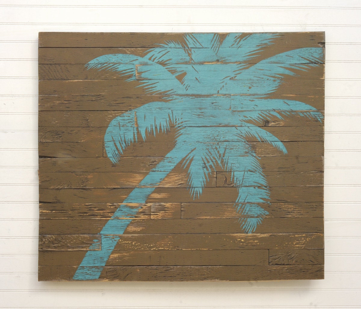 Palm Wall Art Palm Tree Print Rustic Decor Palm Wall Art Beach Etsy