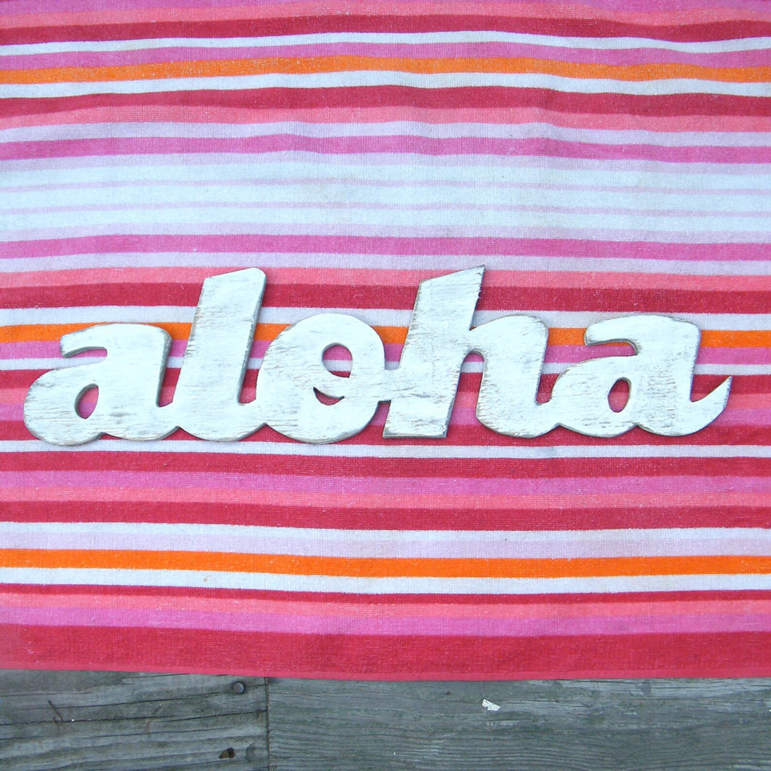 Aloha Sign Wooden Hawaiian Hello Greeting Hawaiian Decor Etsy