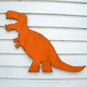Dinosaur Room Decor, Wood T Rex Wall Art, Large Art, Children's Bedroom Decor, 27 Great Colors to Match Your Childs Room image 1