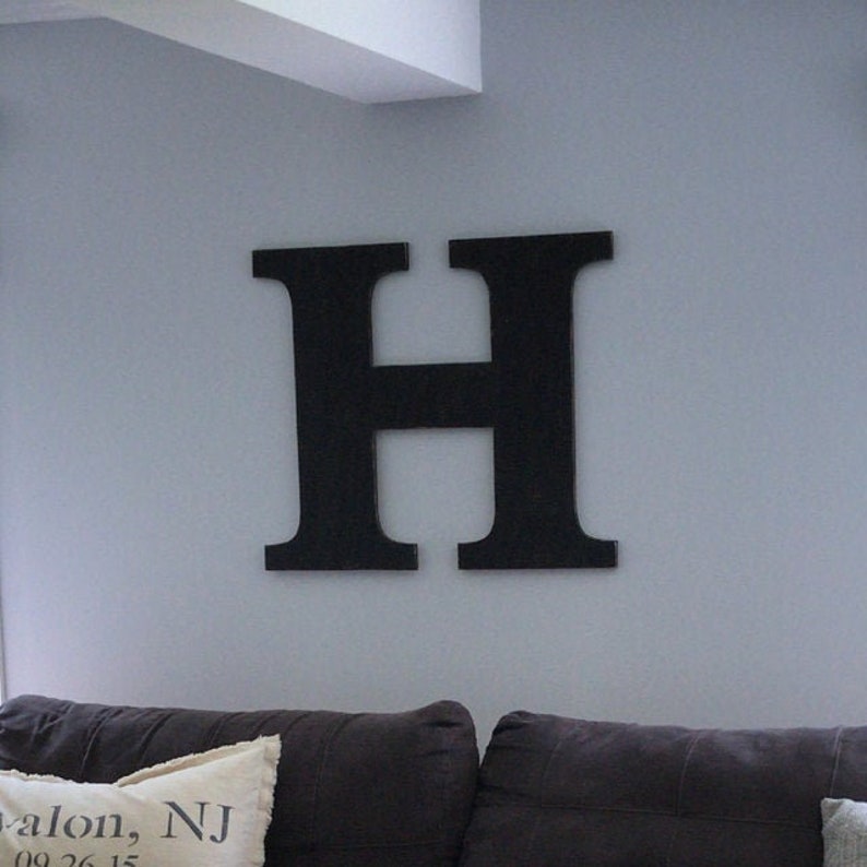 24 Extra Large Letter Wall Decor Oversized Letter Wooden Etsy