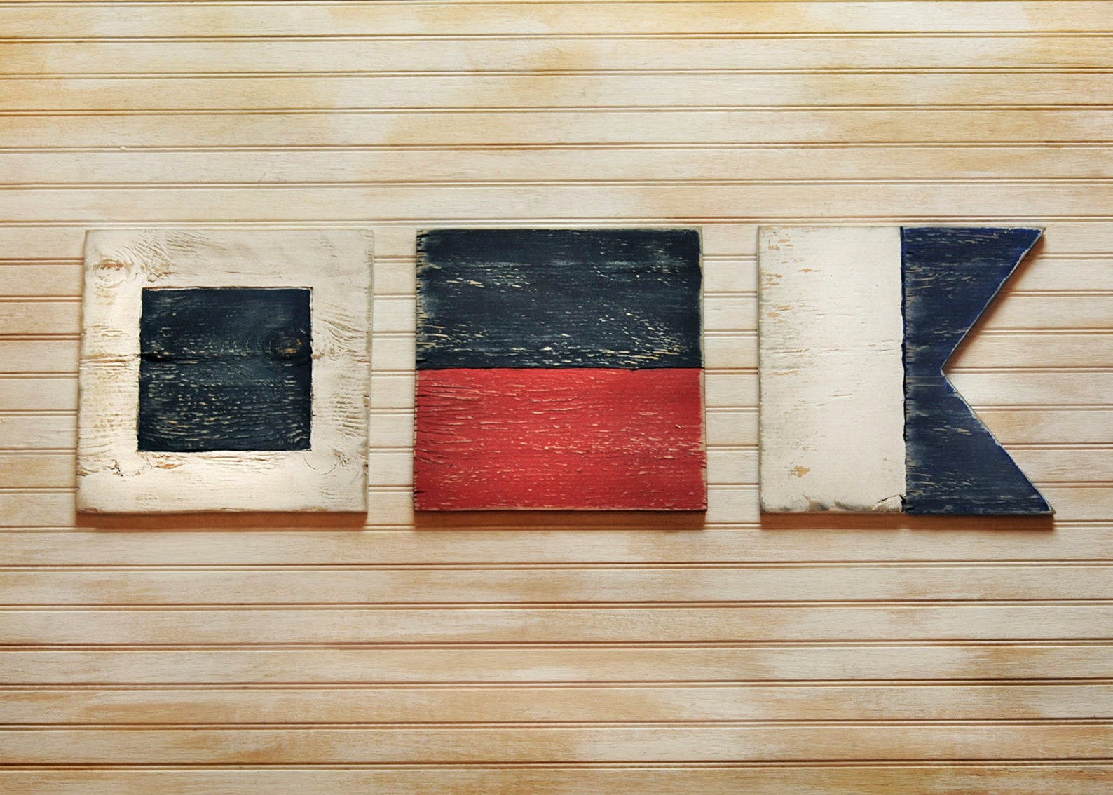 Individual Nautical Flags Sailing Flags Wooden Wall Art Etsy