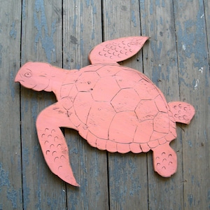 Turtle Wall Art Large Outdoor Ocean Wall Decor Sea Turtle Wooden Mothers Day Gift Turtle Art Beach Decor Coastal Decor Ocean