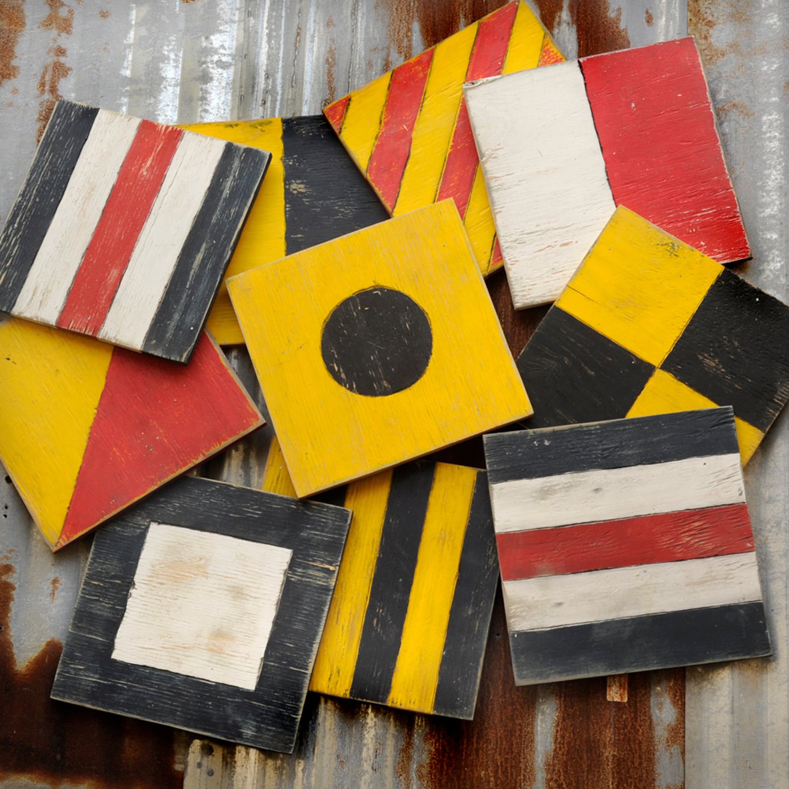 Individual Nautical Flags Sailing Flags Wooden Wall Art Etsy