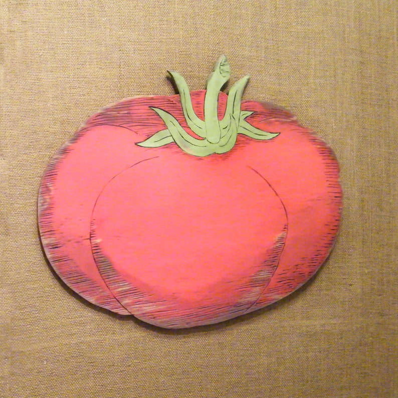Tomato Sign Wood Vintage Style Kitchen Sign Farmers Market Sign Farm Stand Sign Harvest Vegetable Sign Vegetable Garden Sign image 2
