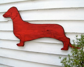 Dachshund Dog Wall Decor Dog Sign Large Wooden Doxie Dachshund Wall Art