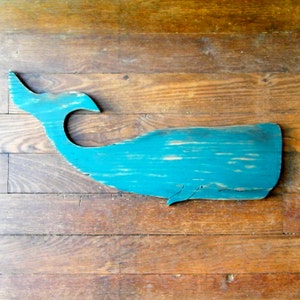 Whale Beach Decor Larger Moby Sperm Whale Fish Ocean Coastal Decor Nautical Decor image 2