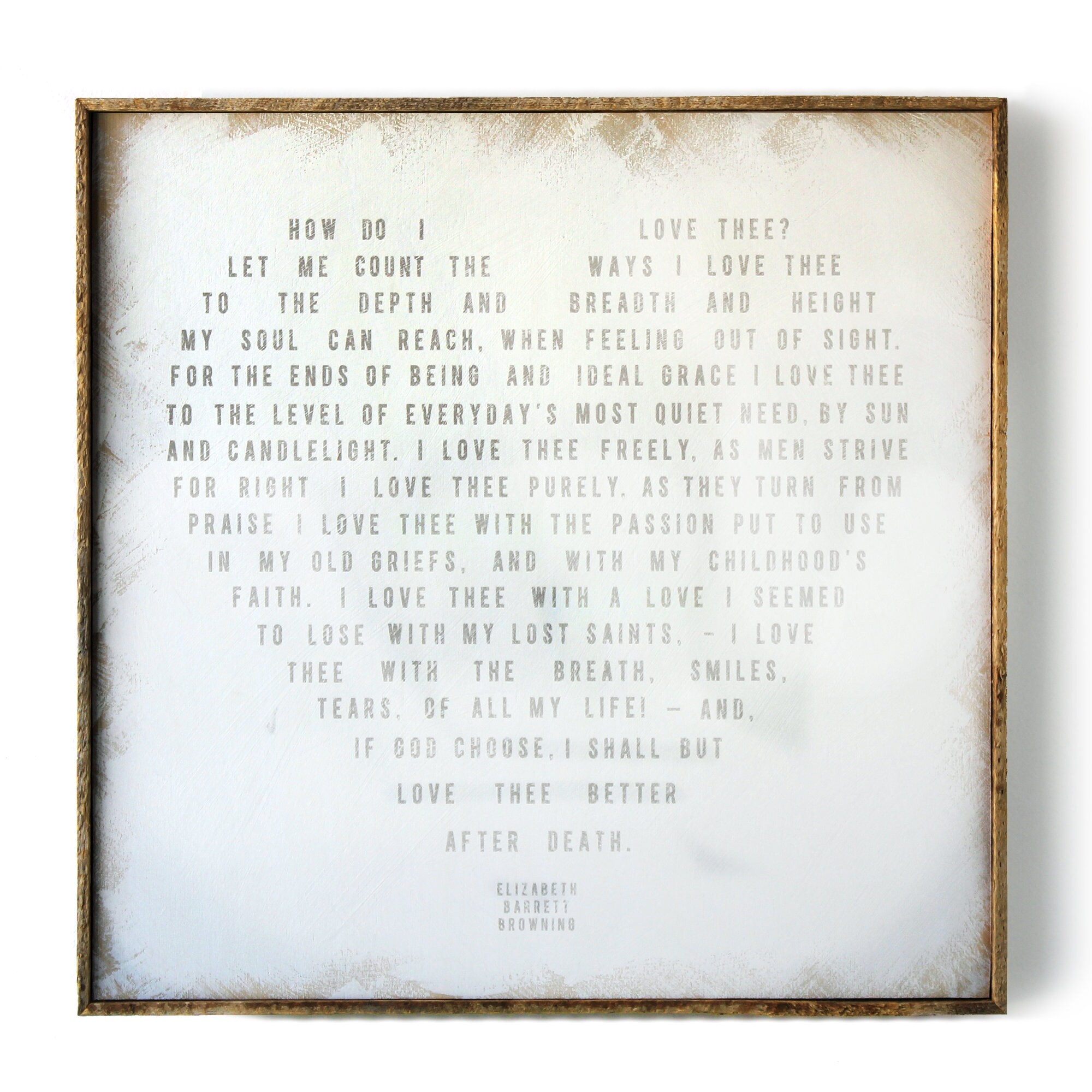Love Poem Print How Do I Love Thee Valentine S Day Gift Etsy