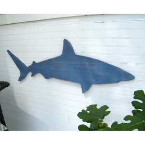 Wooden Shark Art Outdoor Decor Pool Sign Shark Wooden Wall Art Boys Room Decor Large Nautical Decor Mako Shark Wall Decor Kid Room Decor