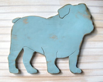 English Bulldog Sign Dog Home Decor English Bulldog Art Bulldog Decor Bulldog Gift Wooden Bulldog Pet Gift American Bulldog British Bulldog