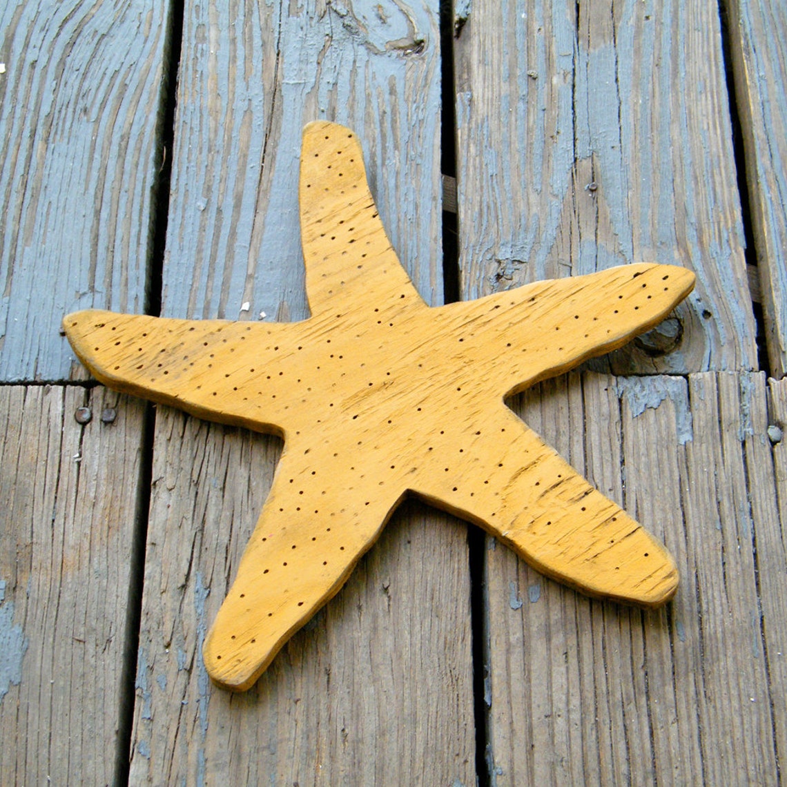 Starfish Wall Art Wooden Starfish Wall Decor Large Starfish Etsy