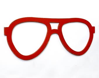 Aviator Eyeglasses Decor Glasses Optometry Wall Art Optical Shop Art Aviator Sunglass Style