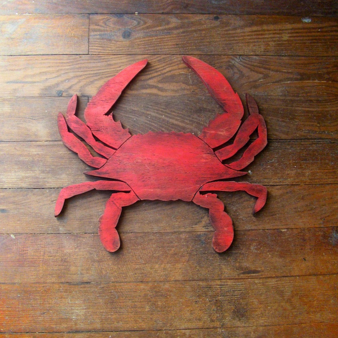 Crab Wall Decor Wooden Crab Decor Coastal Decor Wood Crab Wall Etsy