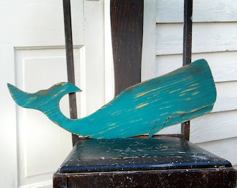 Whale Beach Decor Larger Moby Sperm Whale Fish Ocean Coastal Decor Nautical Decor