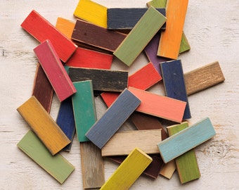 Color Chip Samples Distressed Finish Wood Paint Samples