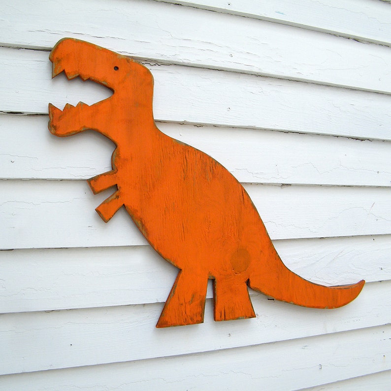 Dinosaur Room Decor, Wood T Rex Wall Art, Large Art, Children's Bedroom Decor, 27 Great Colors to Match Your Childs Room image 2