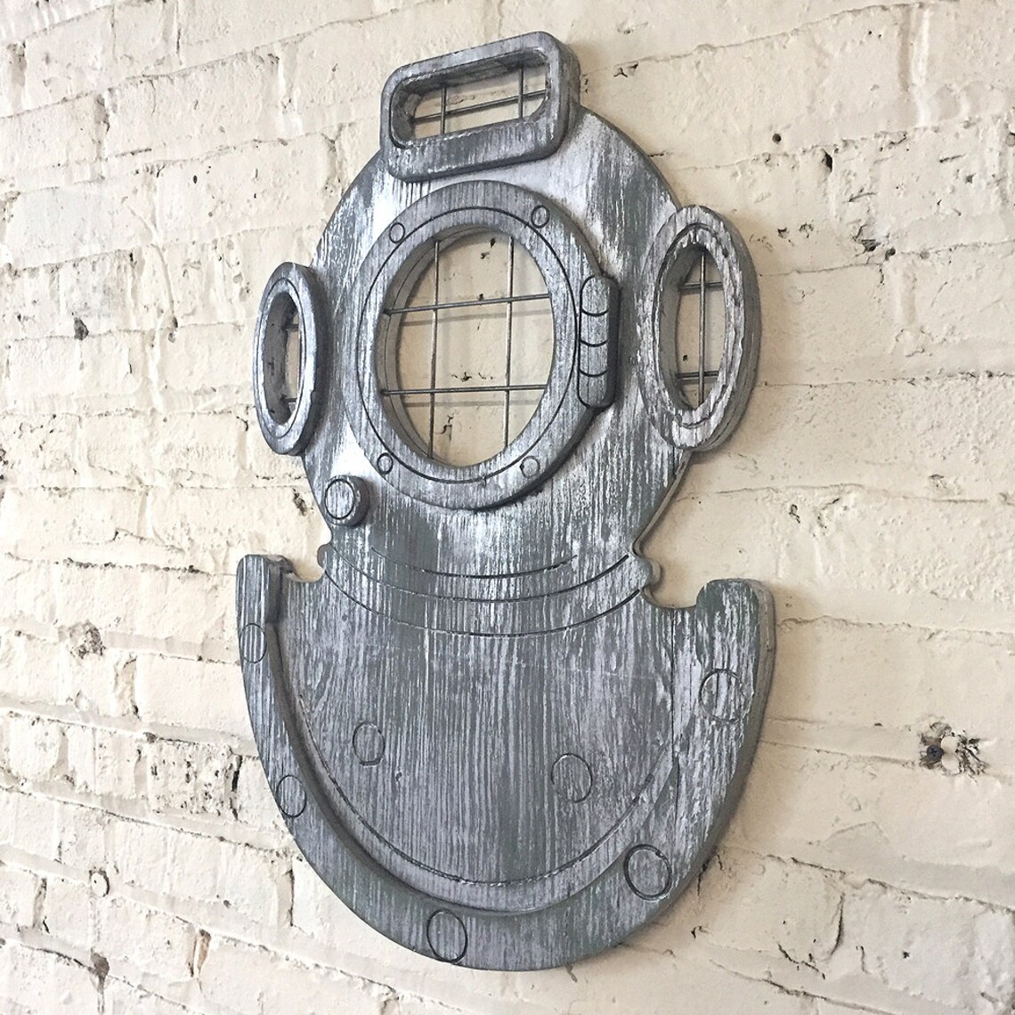 Deep Sea Diver Nautical Wall Decor Deep Sea Diving Helmet Dive Etsy