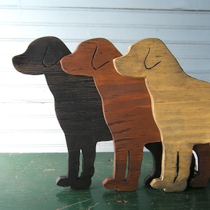 Letrero de perro de laboratorio, Labrador Retriever de madera, chocolate amarillo negro, elegir otras razas, letrero de perrera para mascotas, regalo para amantes de los perros