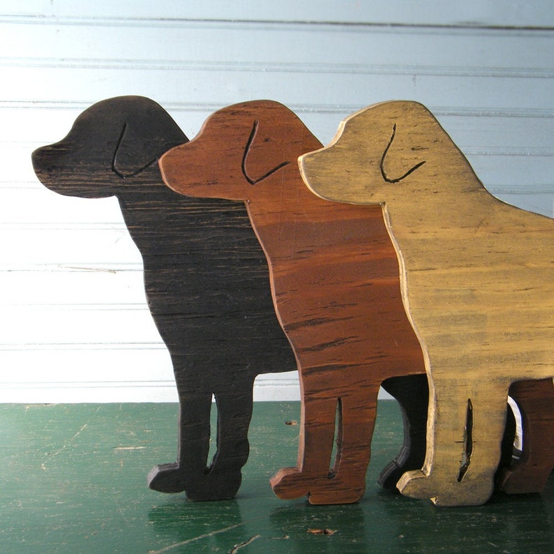 Lab Dog Sign, Wood Labrador Retriever Black Yellow Chocolate, Choose Other Breeds, Pet Kennel Sign Dog Lover Gift image 1