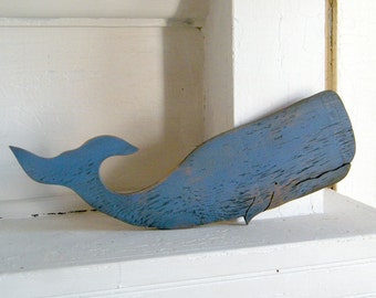 Moby Whale Art Wooden Beach Wall Decor Sperm Whale Nautical Decor Coastal Decor