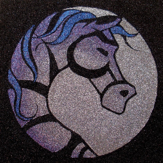 Items similar to Glitter Horse on Etsy