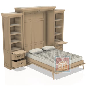 STL File, Murphy Bed, Dollhouse Miniature Bedroom, 3D Object