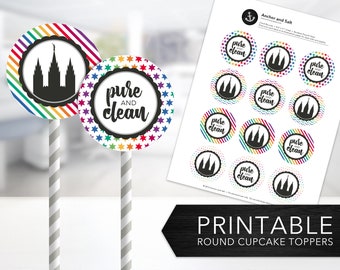 Lds Temple Cupcake Toppers - Etsy
