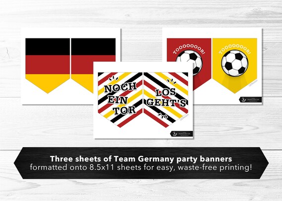 Team Germany Football Banner Set — World Cup, Deutschland, Fußball