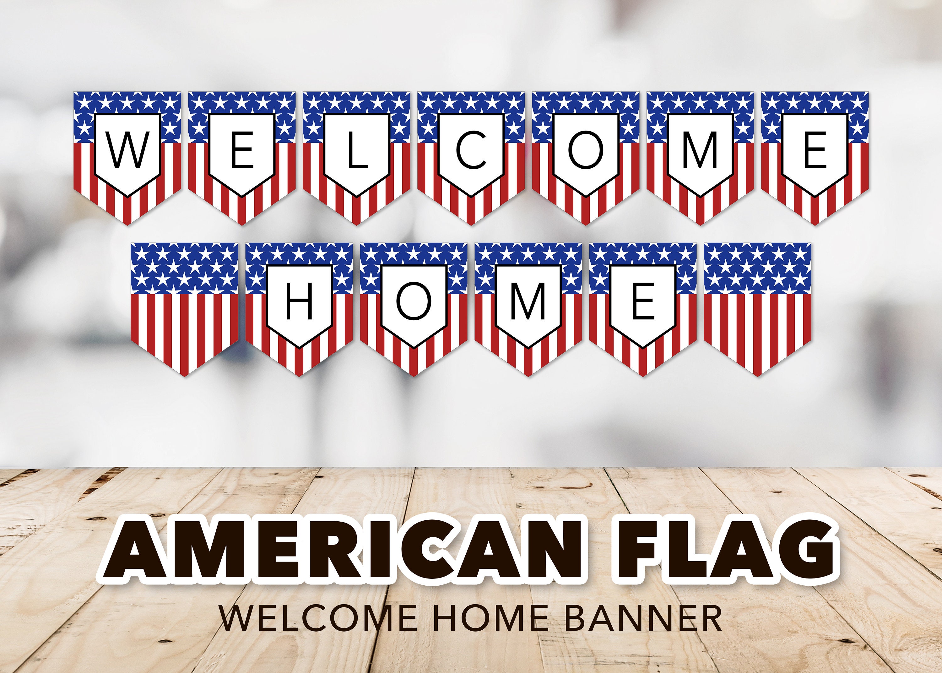 Home American Flag Banner Home Banner Etsy Denmark