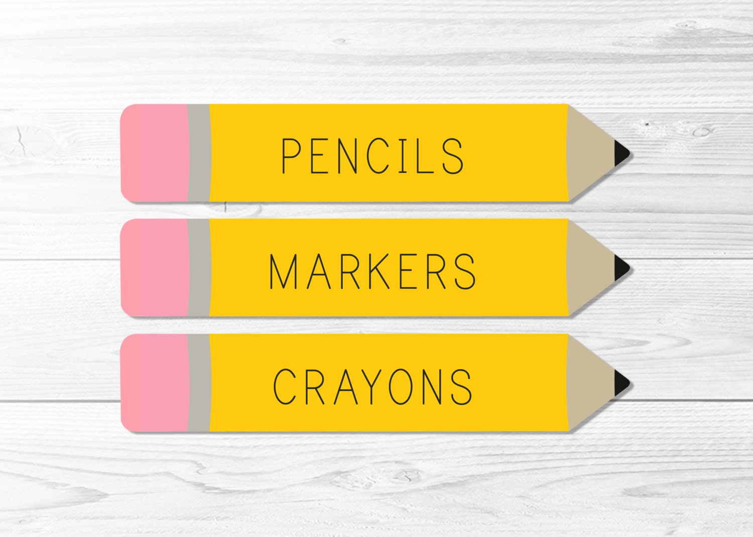 classroom labels yellow pencils editable labels blank etsy