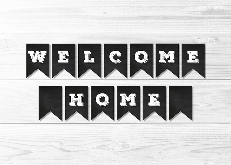 Welcome House Chalkboard Banner -- Welcome House Banner, LDS Missionary, Homecoming Celebration Banner, Black White, Printable, Prompt Obtain photo regarding Printable Welcome Home Banner named Welcome Residence Chalkboard Banner -- Welcome House Banner, LDS Missionary, Homecoming Celebration Banner, Black White, Printable, Immediate Down load