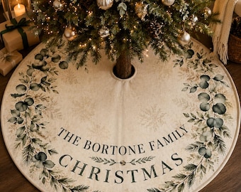 Christmas Tree Skirt -Vintage Green