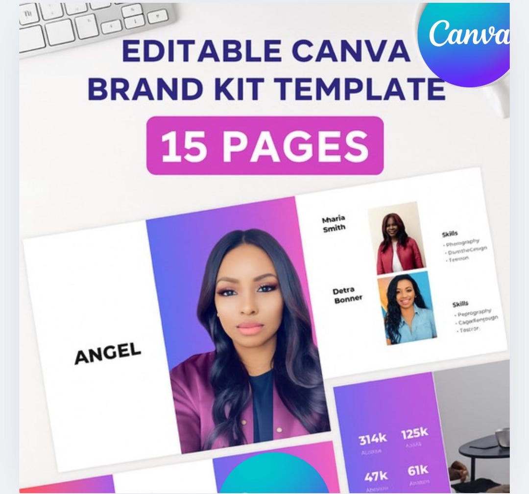 Editable Canva Media Kit Template Influencer Brand Kit Content