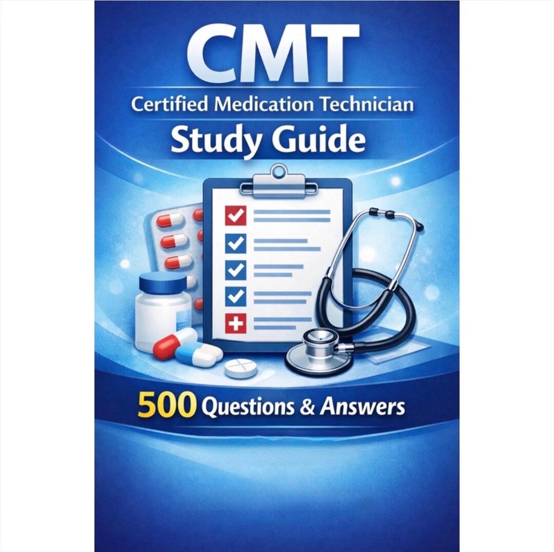CMT Study Guide | 2026 Edition | 500 Q&A PDF - Etsy