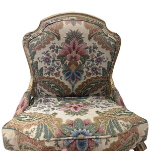 Sillón tapizado grande estilo Luis XV francés, personalizado y vintage, TFT Interiors imagen 9