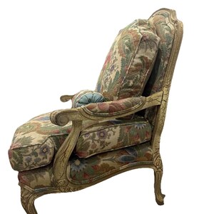 Sillón tapizado grande estilo Luis XV francés, personalizado y vintage, TFT Interiors imagen 6