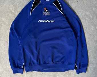 2000's Vintage Kansas City Comets Reebok Embroidered Blue Crewneck -XL