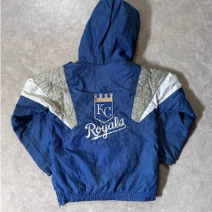 90's Vintage Kansas City Royals Starter Blue Puffer Jacket -S image 4