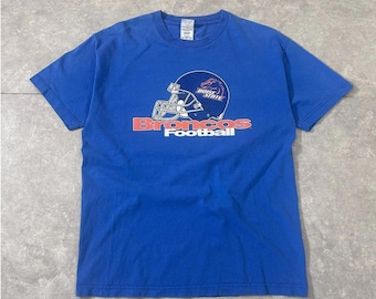 2000s Vintage Boise State Football Blue T Shirt Size L