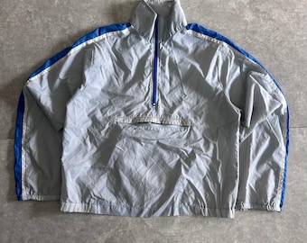 80s Vintage Nike Grey Quarter Zip Size M