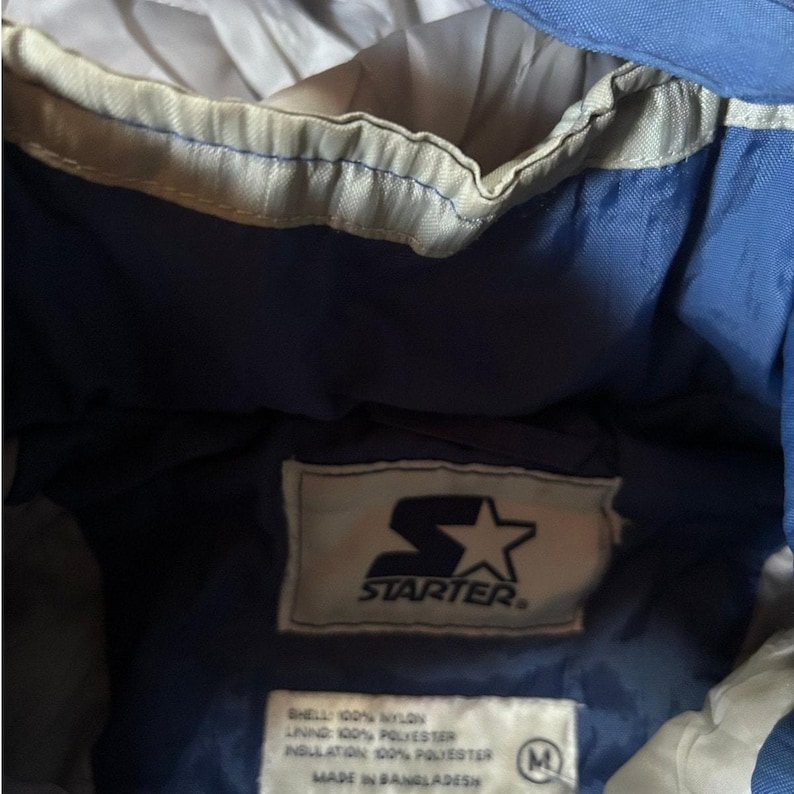 90's Vintage Kansas City Royals Starter Blue Puffer Jacket -S image 3