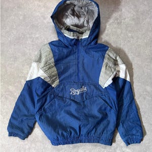 90's Vintage Kansas City Royals Starter Blue Puffer Jacket -S image 1