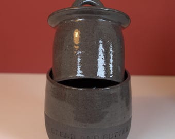Handgemachter Butter Bell aus Keramik – Butter Keeper / Butter im Wasser – französische Butterdose – Unikat