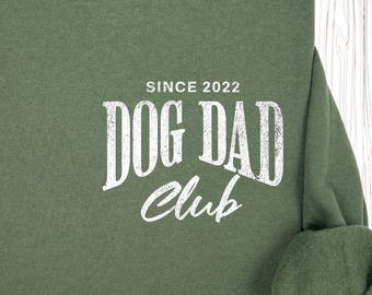 Sudadera personalizada para papás de perros / Camiseta o cuello redondo personalizado para papás de perros / Regalo para amantes de los perros / Camiseta minimalista para papás de perros