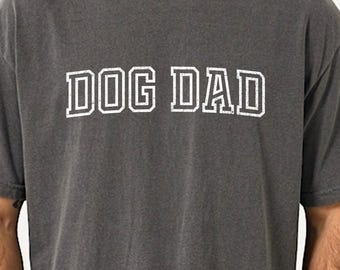 Camiseta Dog Dad Comfort Colors® / Sudadera universitaria desgastada de cuello redondo / Regalo para amantes de los perros