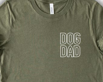 Camiseta para papá perruno / Camiseta con estampado minimalista / Sudadera con cuello redondo y bolsillo estampado / Regalo para amantes de los perros / Regalo de cumpleaños para papá