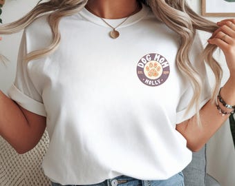 Camiseta personalizada para mamá de perro / Camiseta Comfort Colors® con nombre de mascota personalizado / Sudadera de cuello redondo para mamá de perro / Regalo para amantes de los perros