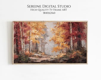 Paisaje de bosque otoñal para Samsung Frame TV (Descarga digital)