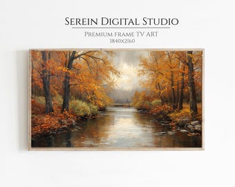 Autumn Forest Landscape, Oil Painting for Samsung Frame TV (Digital Download) 4K