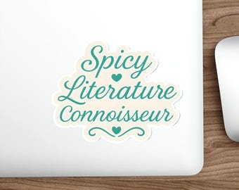 Spicy Literature Sticker: Wasserfester Vinyl-Aufkleber für Buchliebhaber